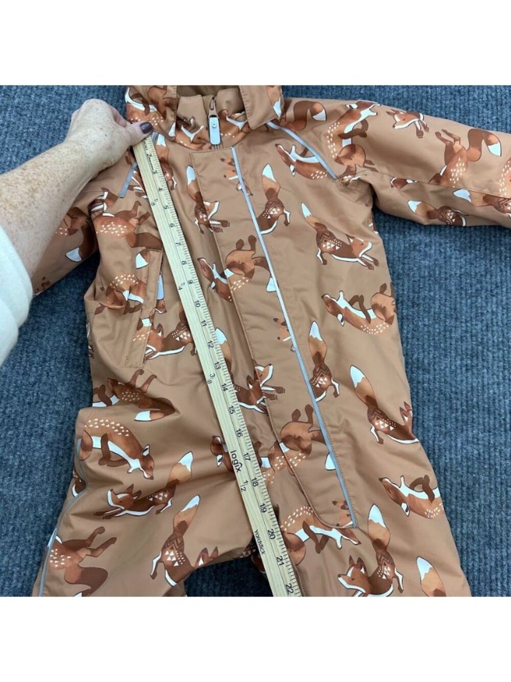 Reima Reimatec Lappi Winter Snowsuit All Over Fox Print Hooded Kids Size 92 (2Y) - Picture 13 of 13